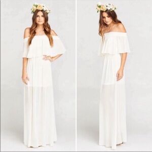 Show Me Your Mumu Hacienda Maxi Dress in Ivory